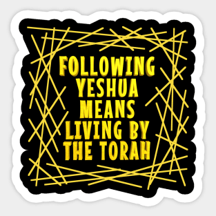 Following Yeshua Sticker